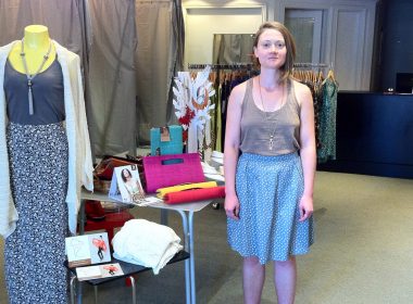 Melissa Stieber of More Than Half clothing in Kitchener, Canada