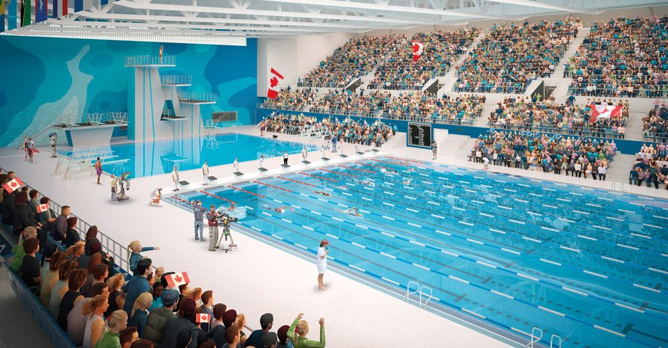 CIBC Pan Am/Parapan Am Aquatics Centre and Field House competition pool.