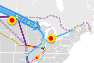 Major North American Crude Oil & Dilbit Pipelines